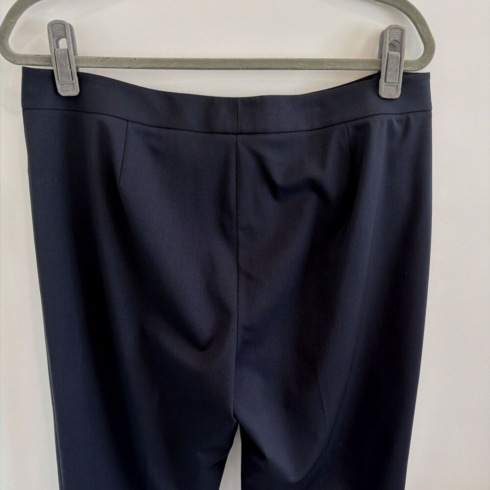 Lafayette 148 Womens 10 Irving Wool Pants Navy Stretch Ankle Dress Career $448 - Picture 6 of 15